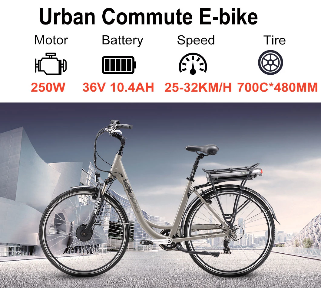 Hot Sale High Speed Electric City Road Bike Ebike with Lithium Battery