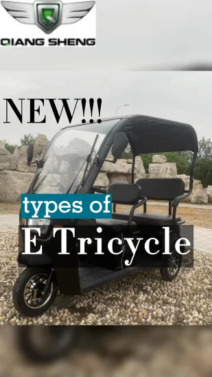 Hot-Sale Recreational Electric Tricycle fashion E Trike in City High Quality Three Wheelers for Passenger