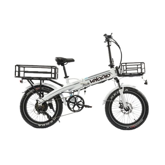 2023 Lectric Ebike Folding Electric Bike 20 Inch 48V 500W High Range Electric Cargo Cycle Suspension Foldable Electric Fat Bike with Cargo Basket