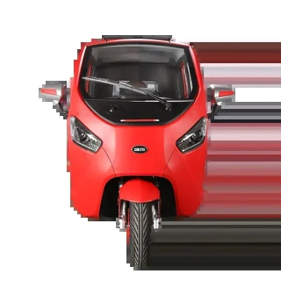 Enclosed Electric Tricycle with Passenger Seat Mini City Car Electric Motorcycle